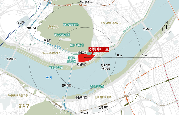 신동아 — 단지배치도