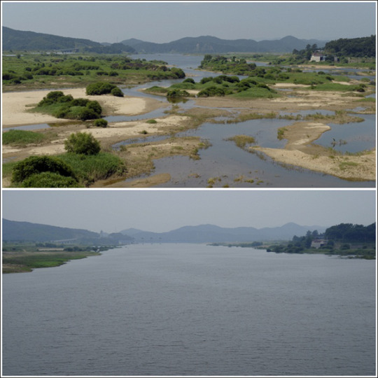 금강, 공사 전-후 모습 비교... 남은 것은?