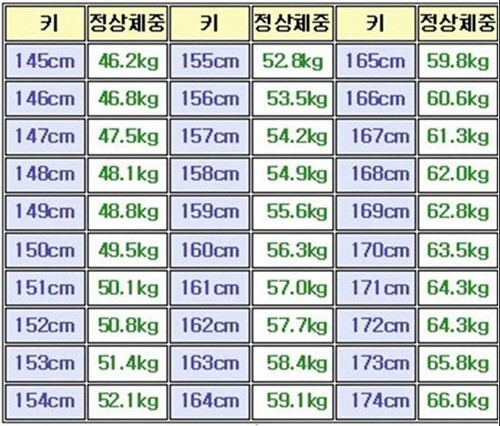 비만도 계산기
