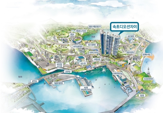 속초 내 최고층 랜드마크 아파트, 속초디오션자이 3월 분양