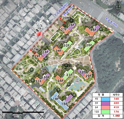 송파구 삼환가락아파트 1082세대로 재건축 된다