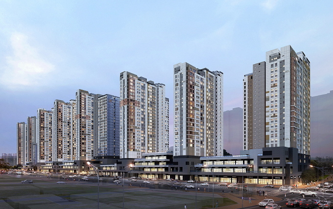 효성중공업·진흥기업, '해링턴 스퀘어 신흥역' 본격 공급