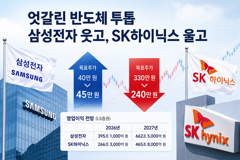 4. 삼성전자와 SK하이닉스 실적 전망 엇갈림