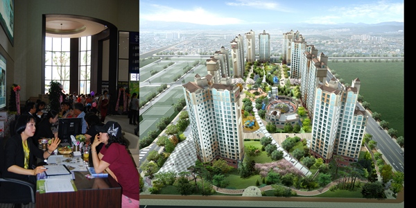 공주신금 우남퍼스트빌 모델하우스 "북적북적"