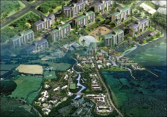 한라산 자락에 최고급 아파트 702세대 건립