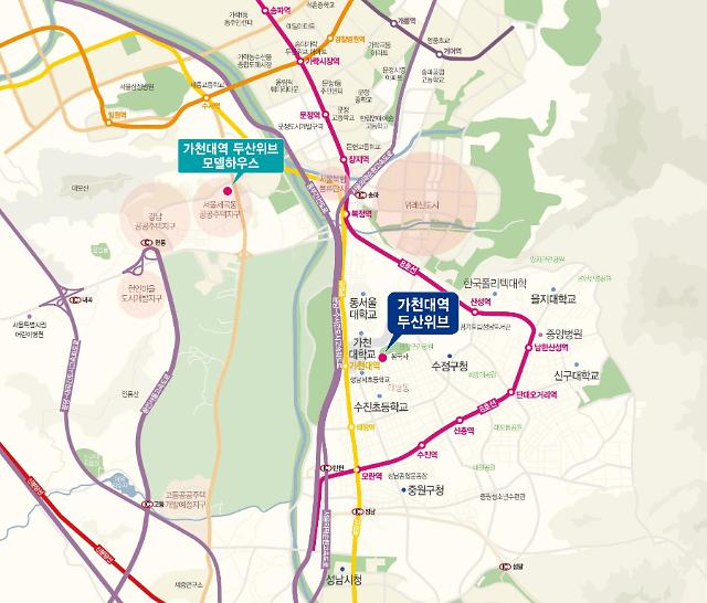 가천대역두산위브 — 단지배치도