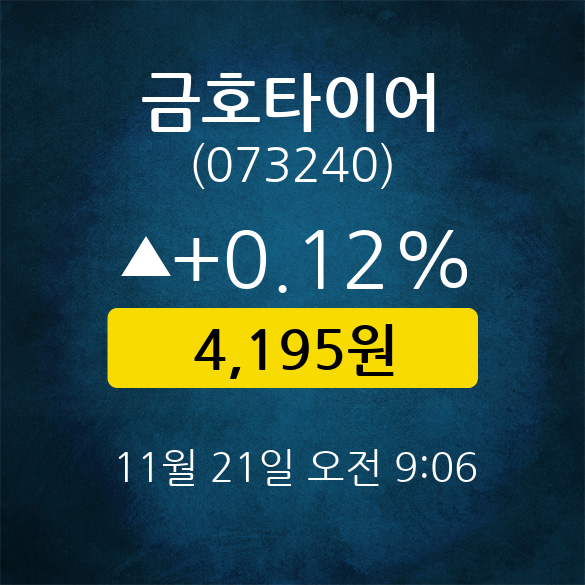 금호타이어 (073240) 주가 분석 — 시세·전망·투자 포인트 총정리 (2026) — 주식 데이터 이미지