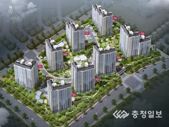 충북혁신도시 B-7블록공공임대 749세대 공급