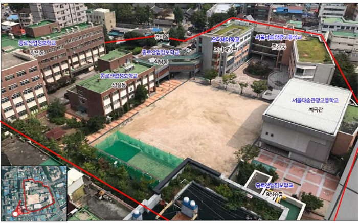 종로 숭인에 고등학생 교육기관 집결