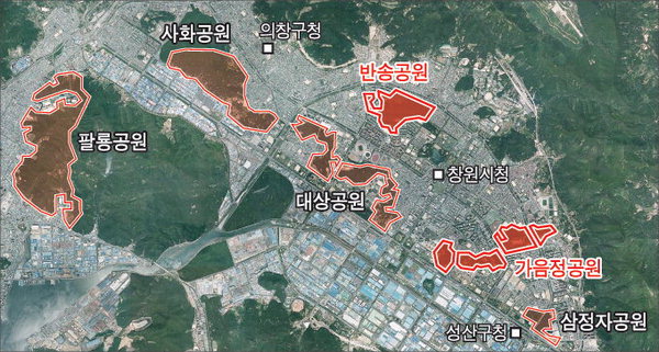 창원시가 가음정·반송공원 직접 매입한다