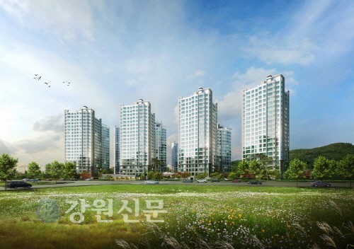 원주 무실2지구 우미린 아파트 653세대 공급