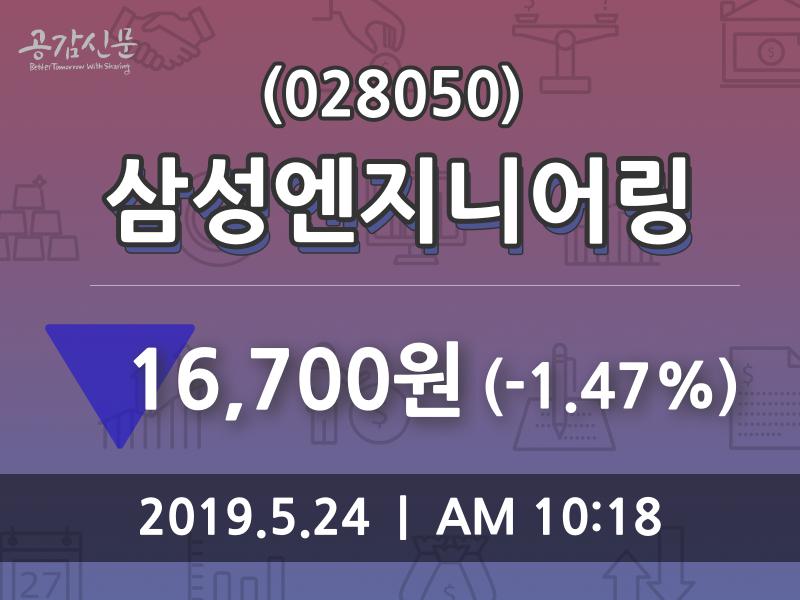 삼성엔지니어링 (028050) 주가 분석 — 시세·전망·투자 포인트 총정리 (2026) — 주식 데이터 이미지