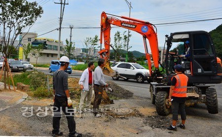 울산 울주군 천상'부영' 진입로 마찰 '2라운드'