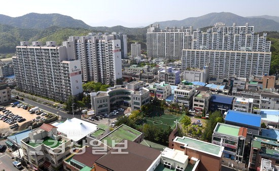 울산 울주군 범서읍 천상지구 토지구획정리사업 27년만에 준공