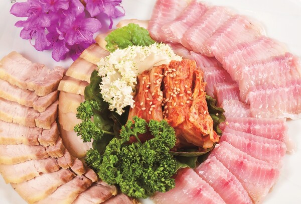 나주 영산포 홍어삼합