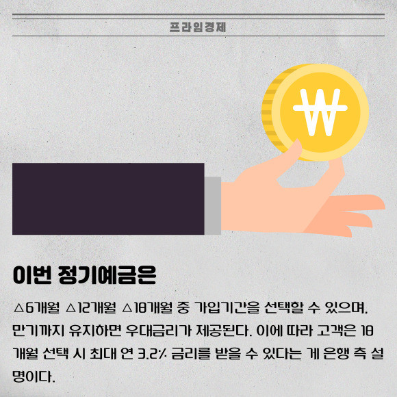 [카드] 우리은행, 최대 연 3.2% 금리 정기예금 특판