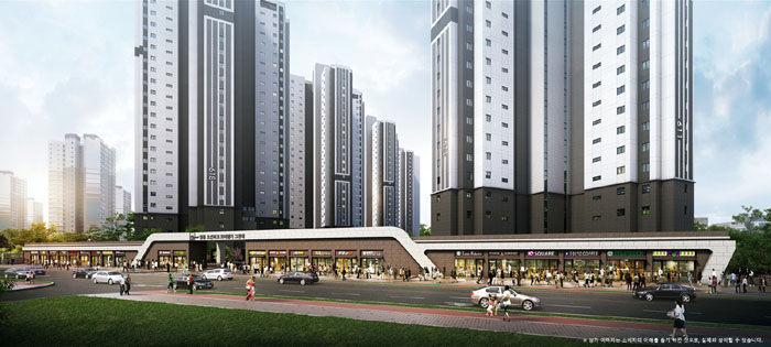 전 호실 전용률 88.6%대 '영종 오션파크 모아엘가 그랑데' 단지 내 상가 연일 관심