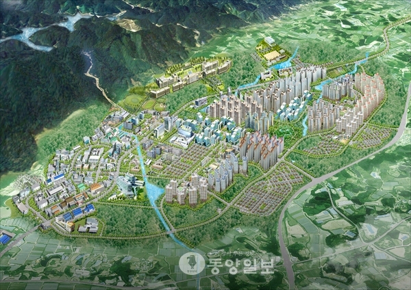 타워 아파트 투시도