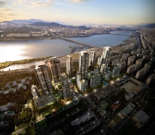 아크로리버 아파트 투시도