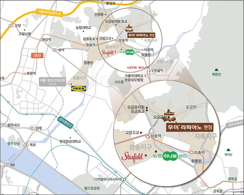 우미건설 '고양삼송 우미라피아노' 527가구 분양 "탈(脫)아파트 여유 누린다"