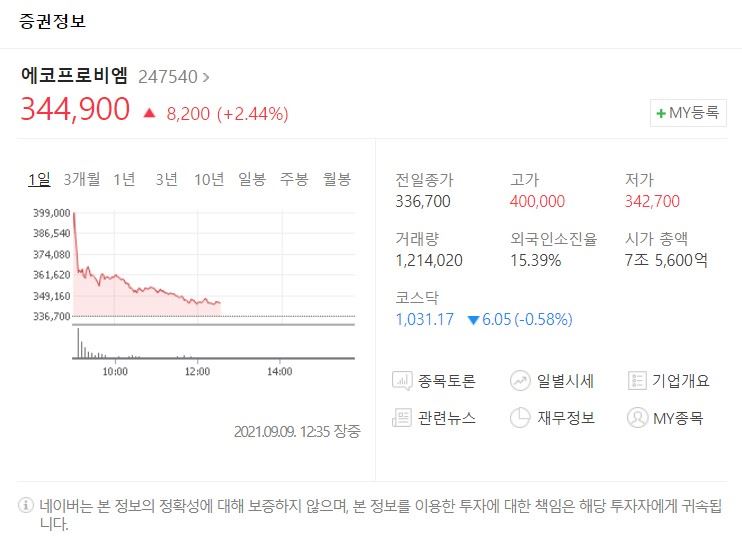 에코프로비엠 (247540) 주가 분석 — 시세·전망·투자 포인트 총정리 (2026) — 주식 데이터 이미지