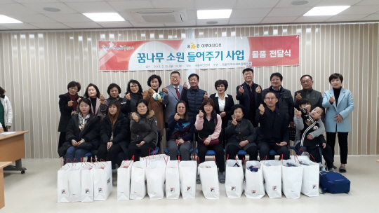 여수시 국동지역사회보장협의체 '꿈나무 소원들어주기'