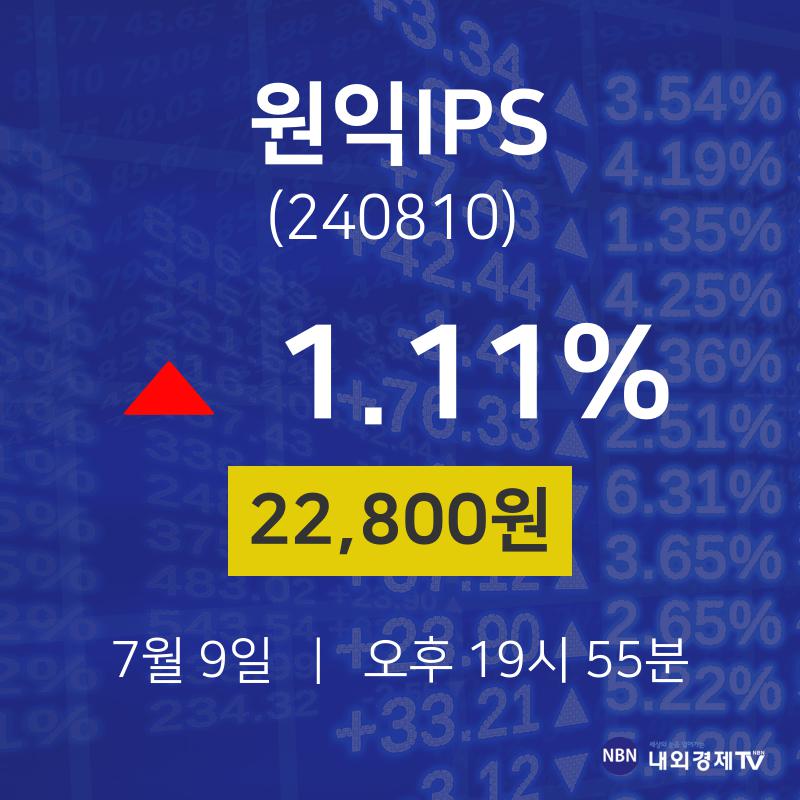 원익IPS (240810) 주가 분석 — 시세·전망·투자 포인트 총정리 (2026) — 주식 데이터 이미지