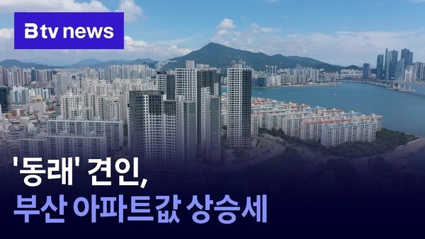 부산 아파트값 상승세, '동래구' 견인