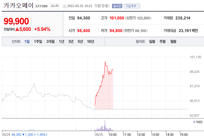 카카오페이 (377300) 주가 분석 — 시세·전망·투자 포인트 총정리 (2026) — 주식 데이터 이미지