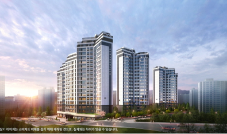 동부건설, 후분양 아파트 '용인 센트레빌 그리니에' 분양 진행