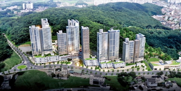 부악 아파트 투시도