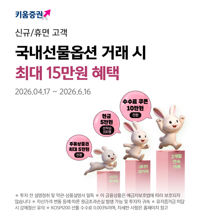 키움증권 국내선물 증거금 확인 방법