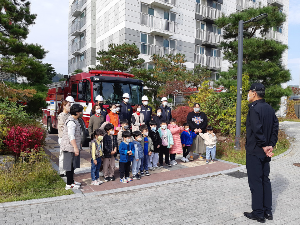 청주 동남LH행복주택, 소방 합동훈련