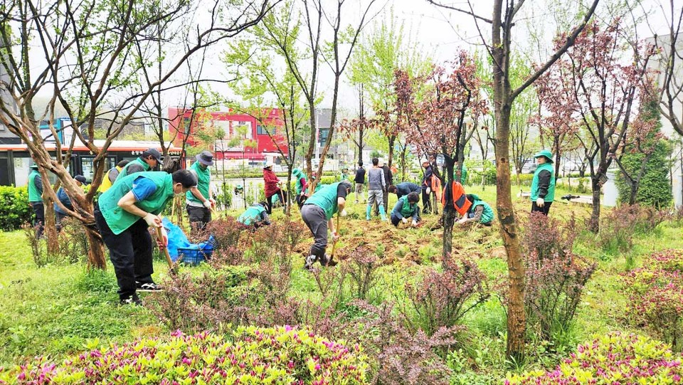 한강센트럴블루힐 아파트 투시도