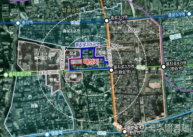 을지로3가구역 제1·2지구, 건폐율 줄이고 녹지 늘리고
