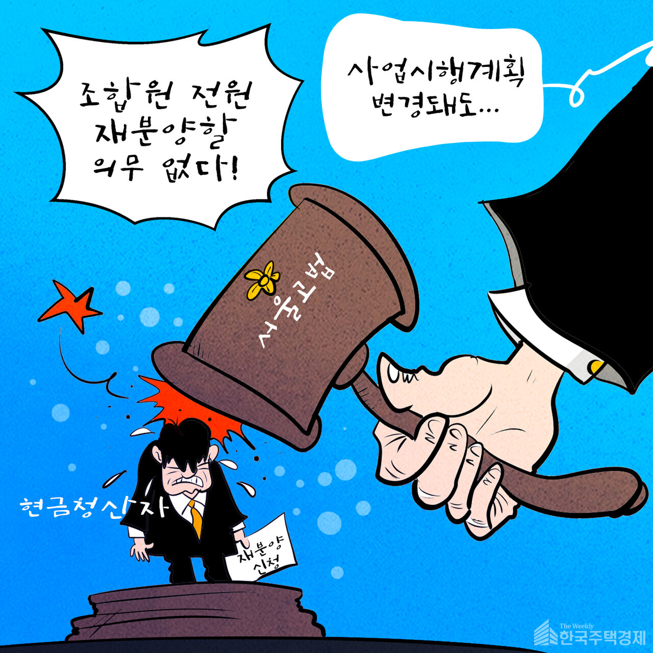 조합원 전원 재분양할 의무 없어